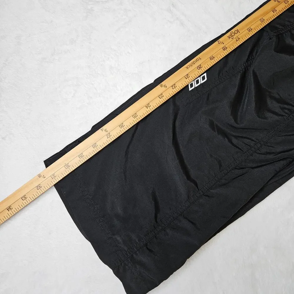Lorna Jane Track Pants Large Black Drawstring Athletic Athleisure Y2K Gorpcore